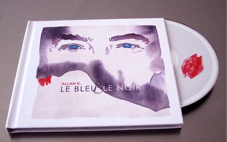 artwork digipack "Le bleu et le noir" by Allan K